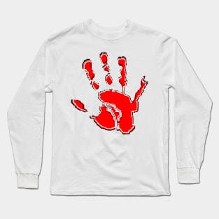 palm print hand fingers Long Sleeve T-Shirt